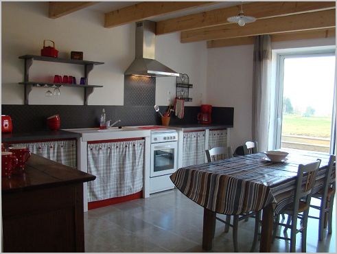 cuisine avec accès terrasse